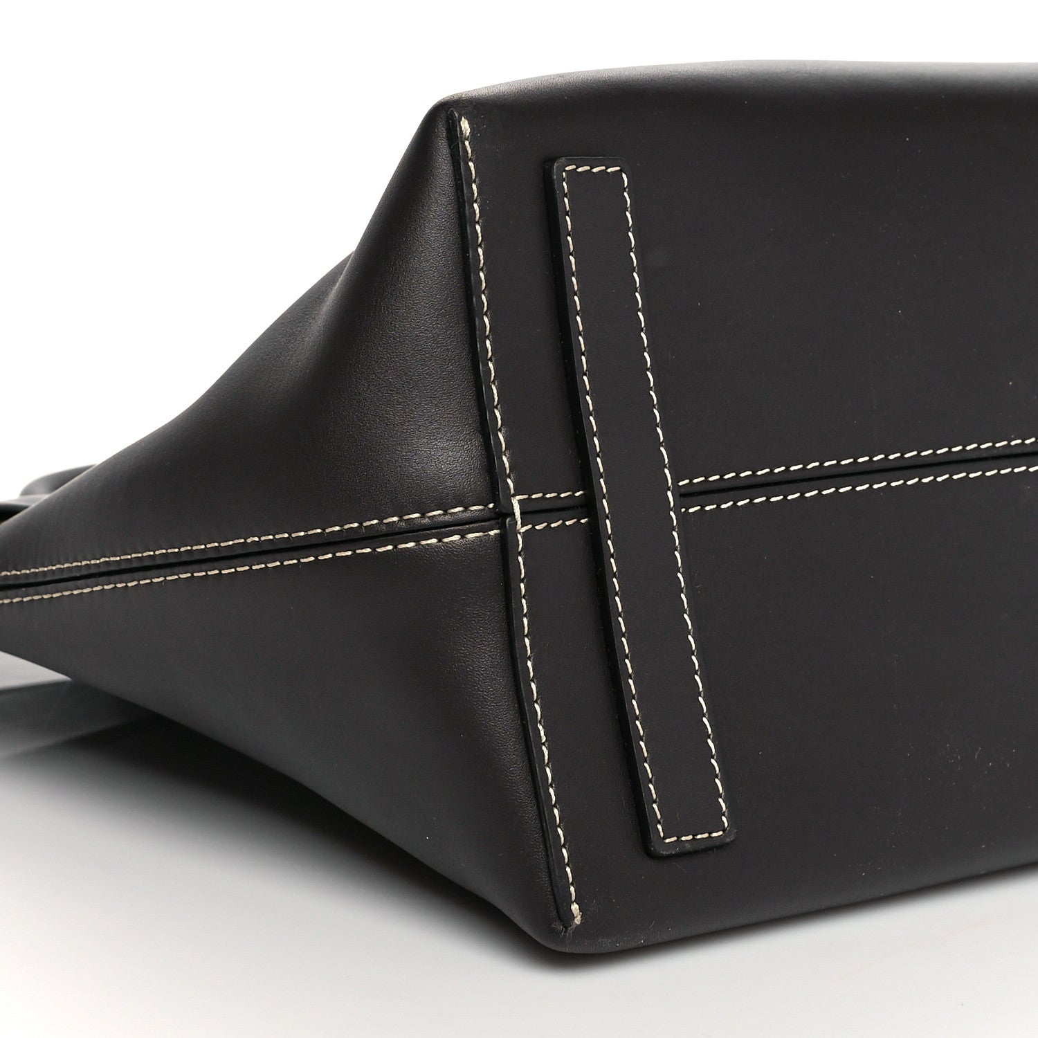 Burberry Calfskin Medium Society Top Handle Tote Dark Brown 9 of 12
