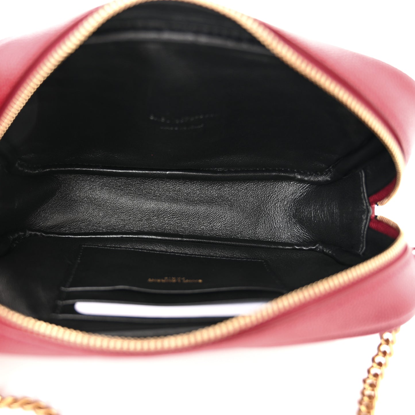 Grain De Poudre Matelasse Monogram Mini Lou Camera Bag Opyum Red