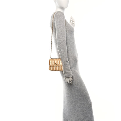 Gucci Glazed Wicker Mini Cestino Shoulder Bag Natural 5 of 20