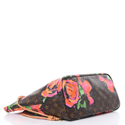 Louis Vuitton Monogram Roses Neverfull MM 4 of 15