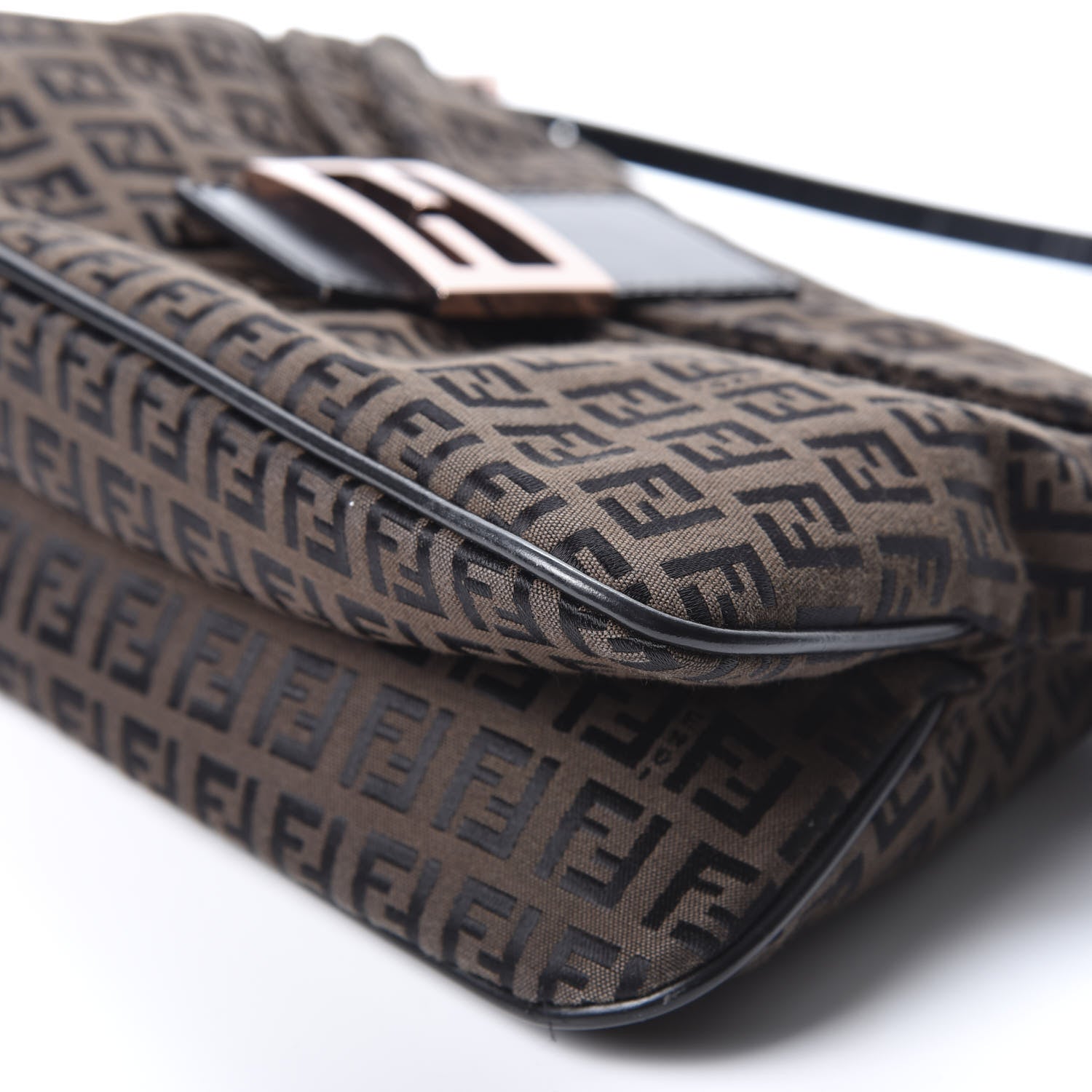 Fendi Zucchino Baguette Dark Brown 6 of 8