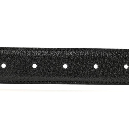 Gucci Textured Dollar Calfskin Square G 30mm Belt 105 42 Black Green 5 of 6