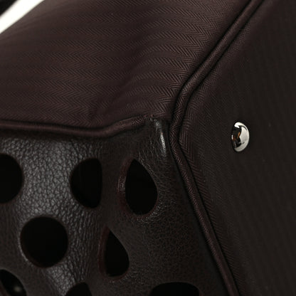 Hermes Toile Buffle Skipper TouTou Pet Carrier Bordeaux 10 of 12