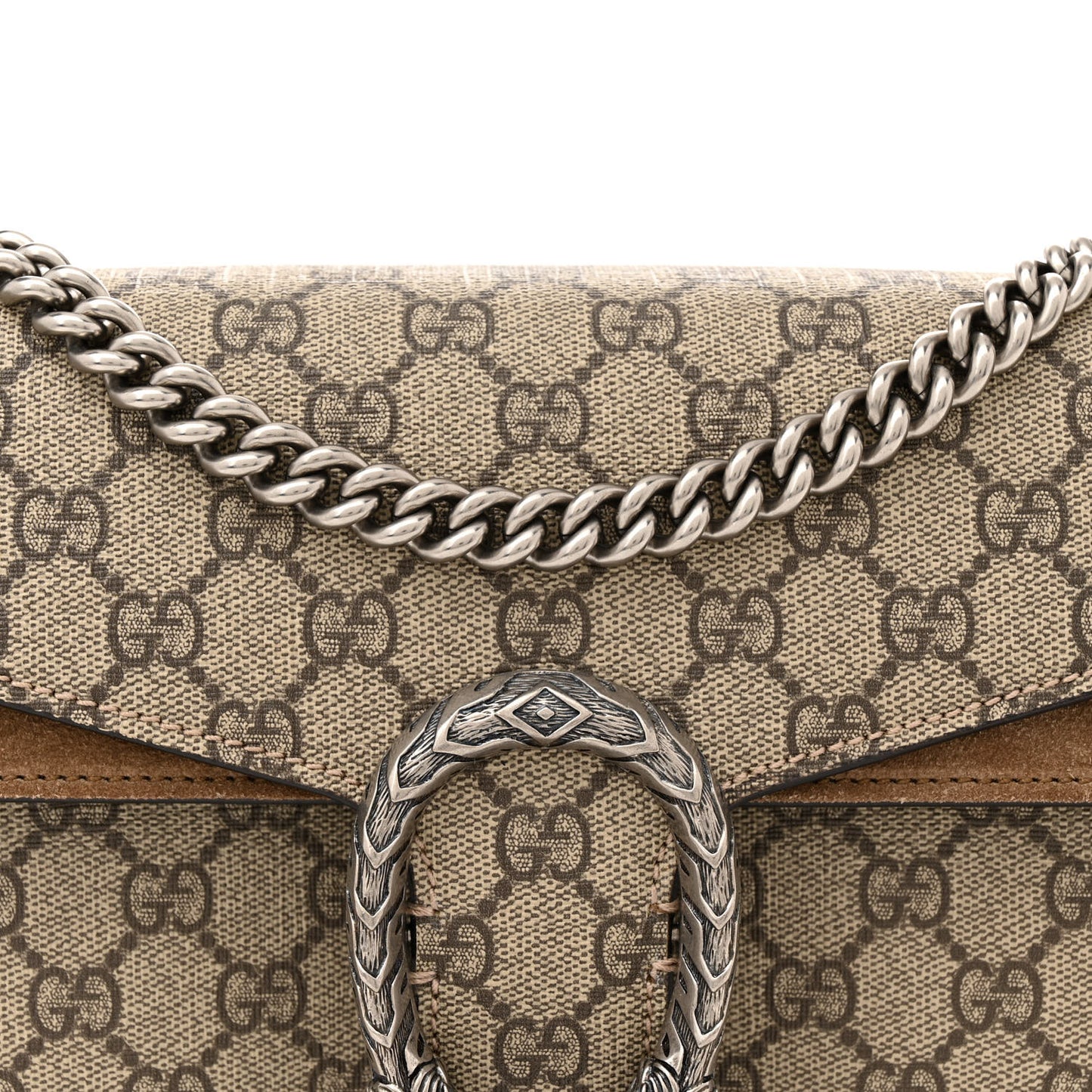 GG Supreme Monogram Small Dionysus Shoulder Bag Taupe
