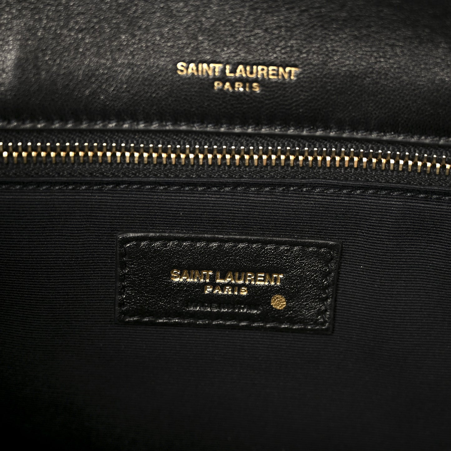 Lambskin Matelasse Monogram Medium Niki Chain Satchel Black