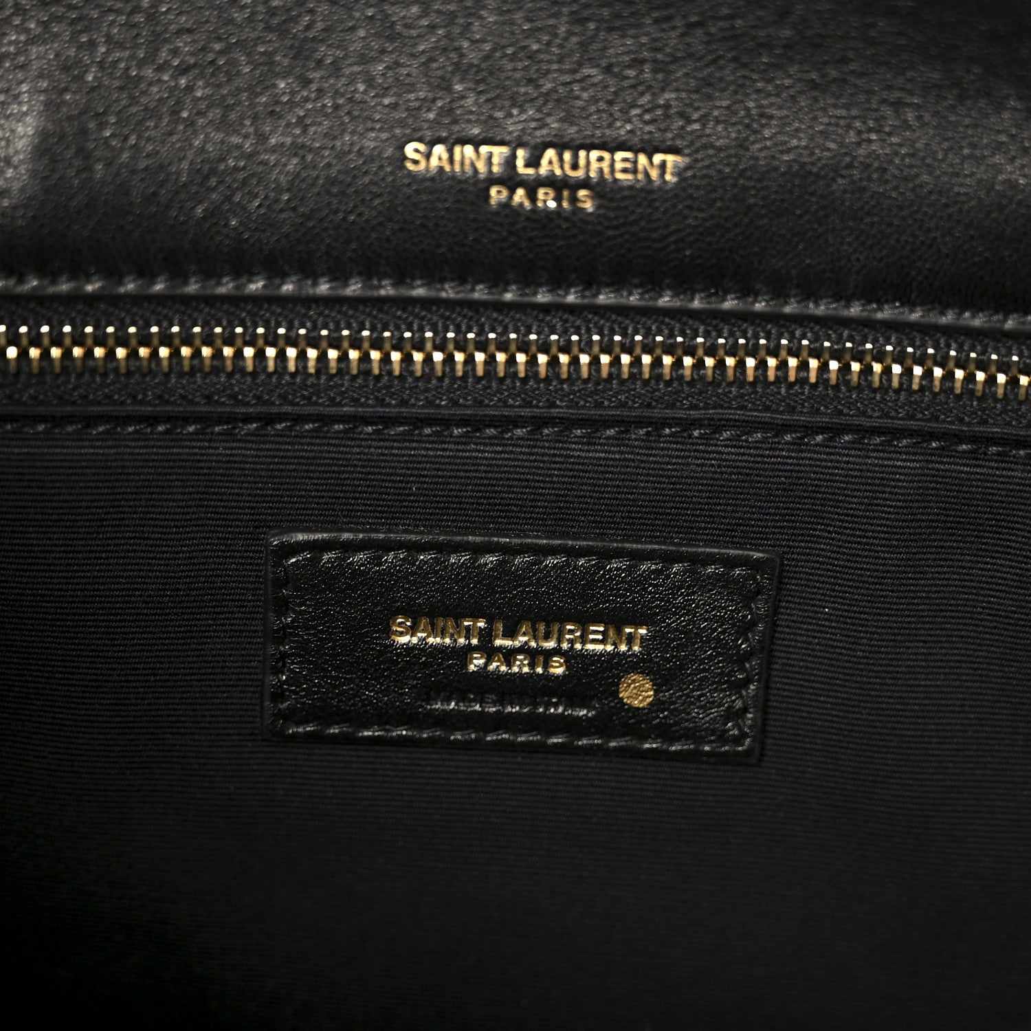 Saint Laurent Lambskin Matelasse Monogram Medium Niki Chain Satchel Black 7 of 11
