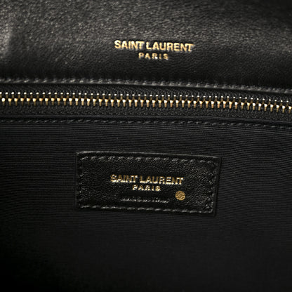 Saint Laurent Lambskin Matelasse Monogram Medium Niki Chain Satchel Black 7 of 11