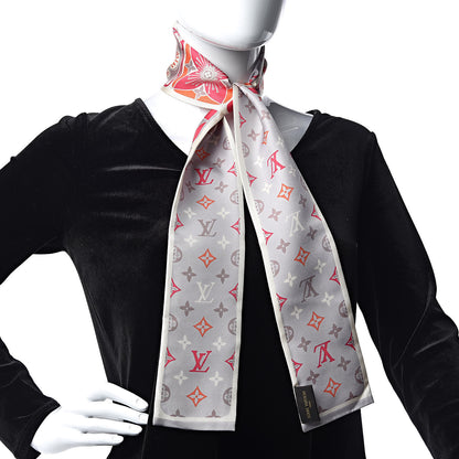 Louis Vuitton Silk Kamonogram Bandeau Corail 2 of 3
