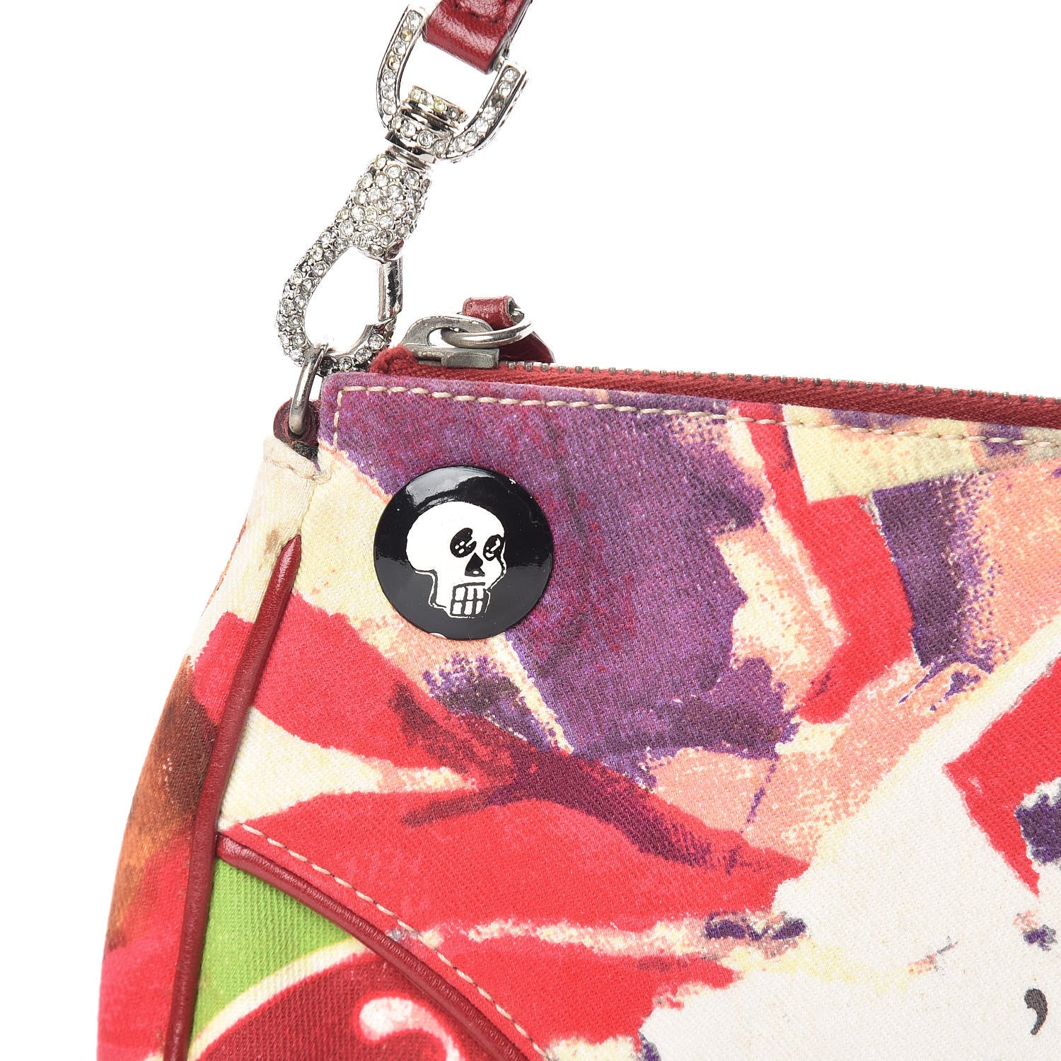 Christian Dior Canvas Le Victim Mini Saddle Pochette Red 8 of 16
