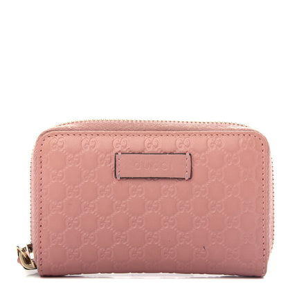 Gucci Microguccissima Zip Around Card Case Soft Pink 1 of 6