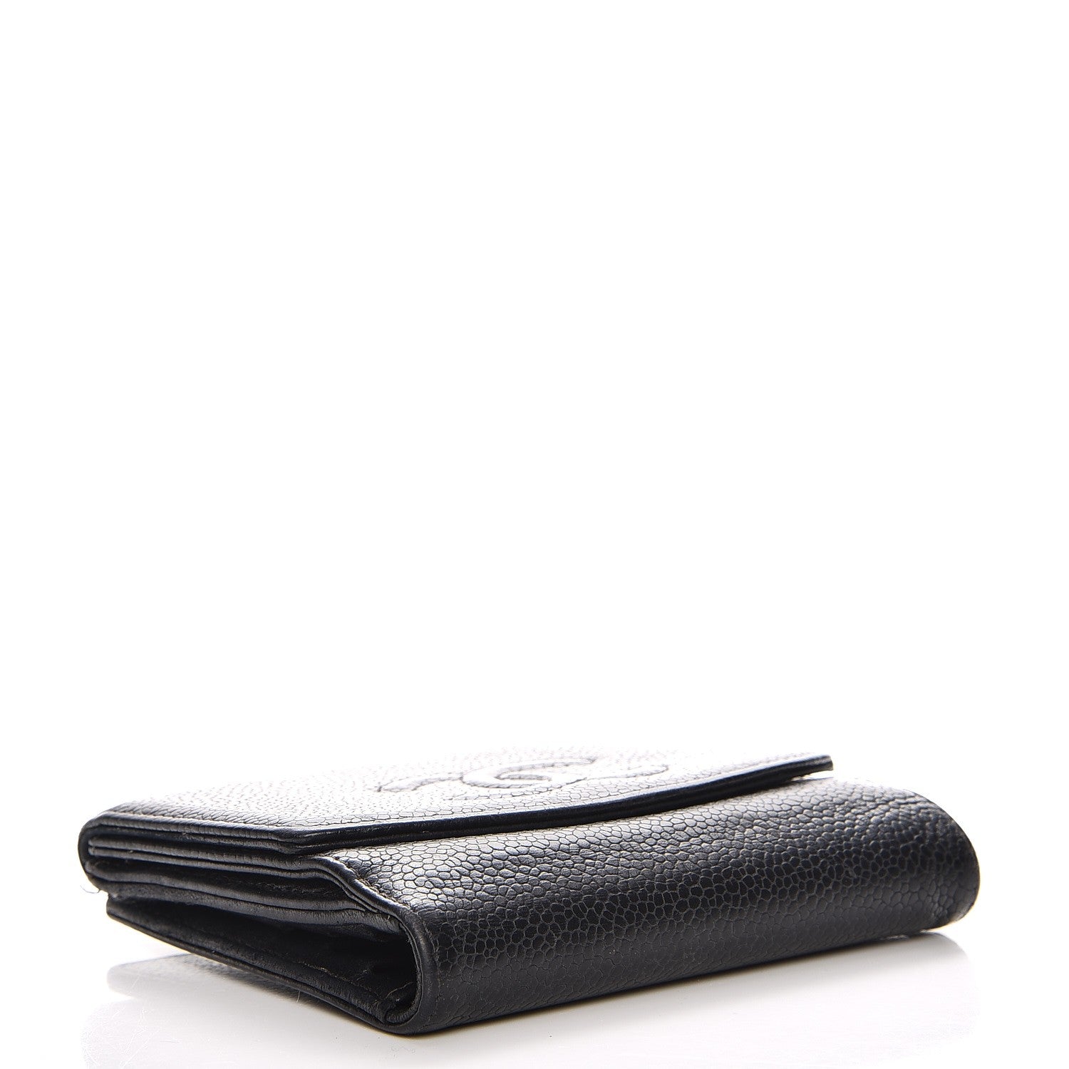 Chanel Caviar Timeless CC Compact French Wallet Black 4 of 16