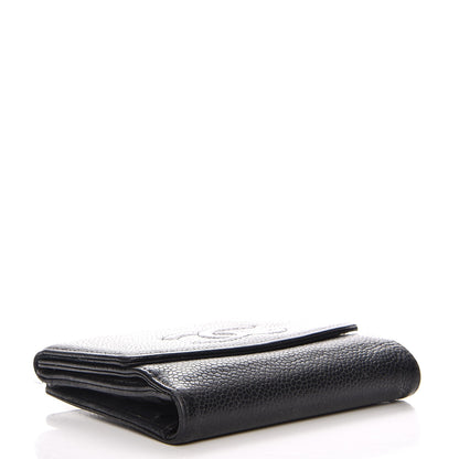 Chanel Caviar Timeless CC Compact French Wallet Black 4 of 16