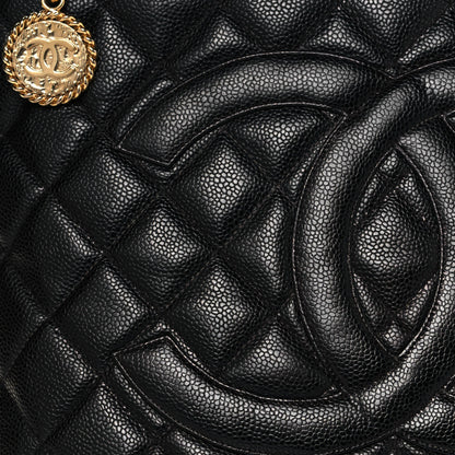 Chanel Caviar Quilted Medallion Tote Black 11 of 15