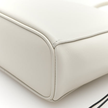 Prada Calfskin Mini Carry Shoulder Bag White 9 of 9