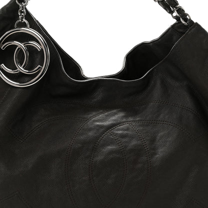 Chanel Distressed Caviar XL Coco Cabas Brown 8 of 10