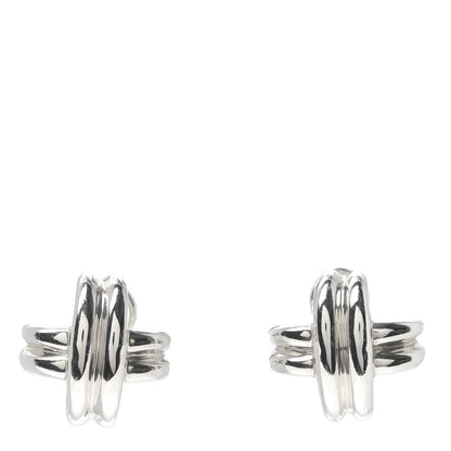 Tiffany Sterling Silver Signature X Earrings 1 of 6
