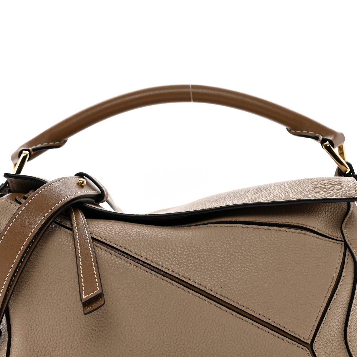 Loewe Grained Calfskin Small Puzzle Bag Sand Mink 5 of 9