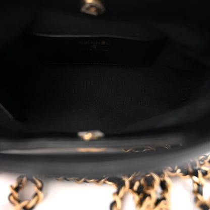 Chanel Suede Shiny Crumpled Calfskin Quilted Nano 31 Shopping Bag Black 5 of 10