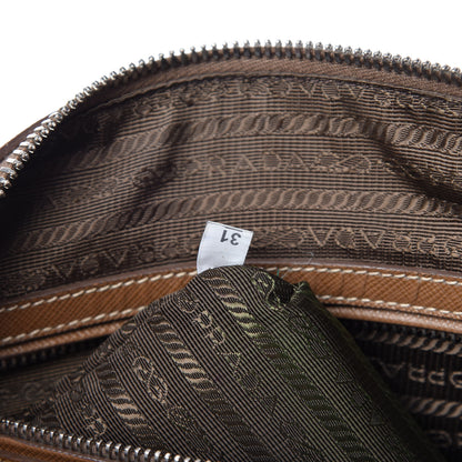 Prada Saffiano Lux Bowler Caramel Talco 9 of 11