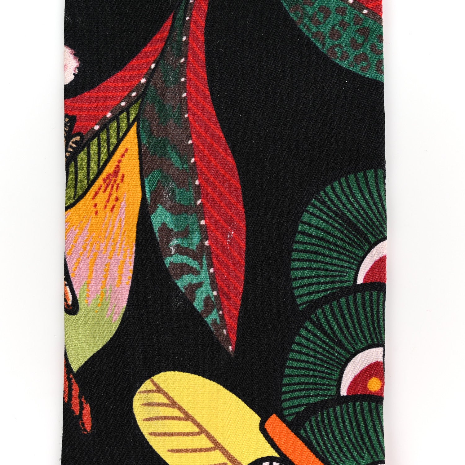 Hermes Silk Tree Of Song Twilly Black Rouge Vert 4 of 5