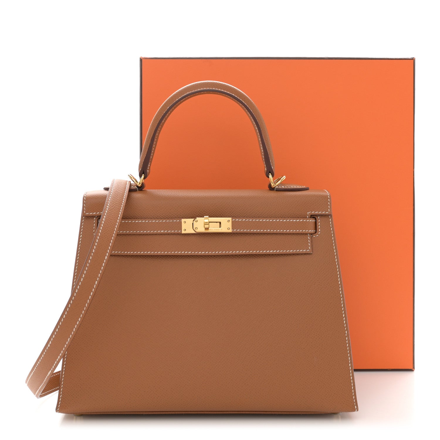Hermes Epsom Kelly Sellier 25 Gold 11 of 11