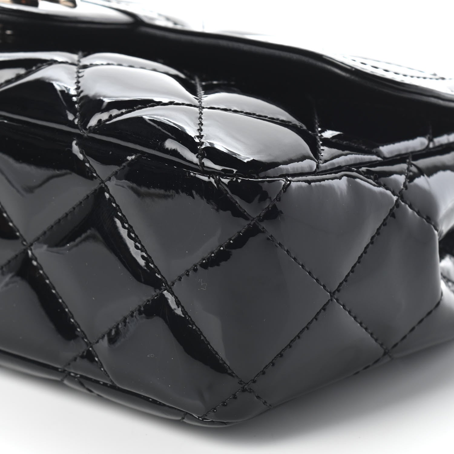 Chanel Patent Quilted Small Coco Shine Flap Black 9 of 9