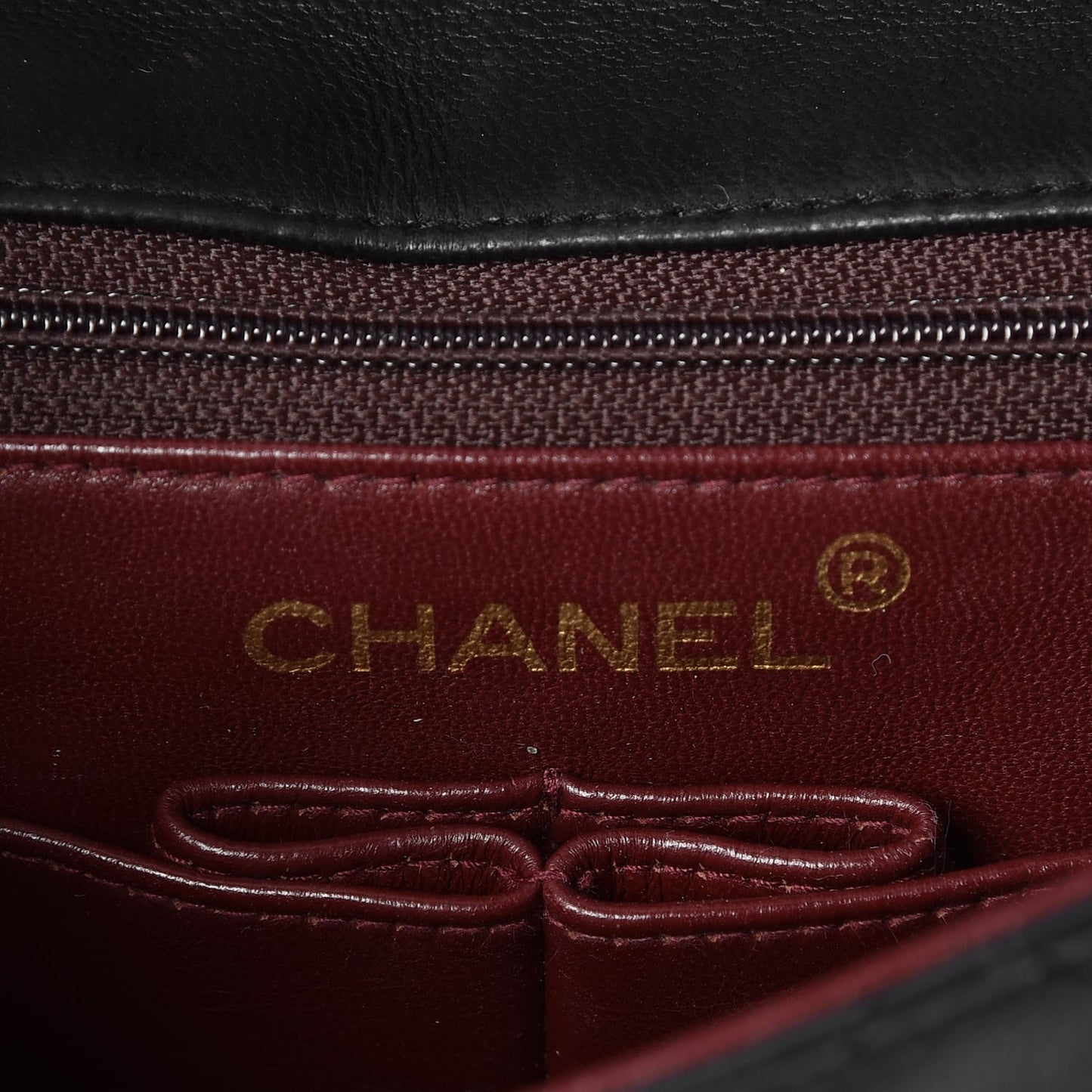 Lambskin Quilted Small Flap Black
