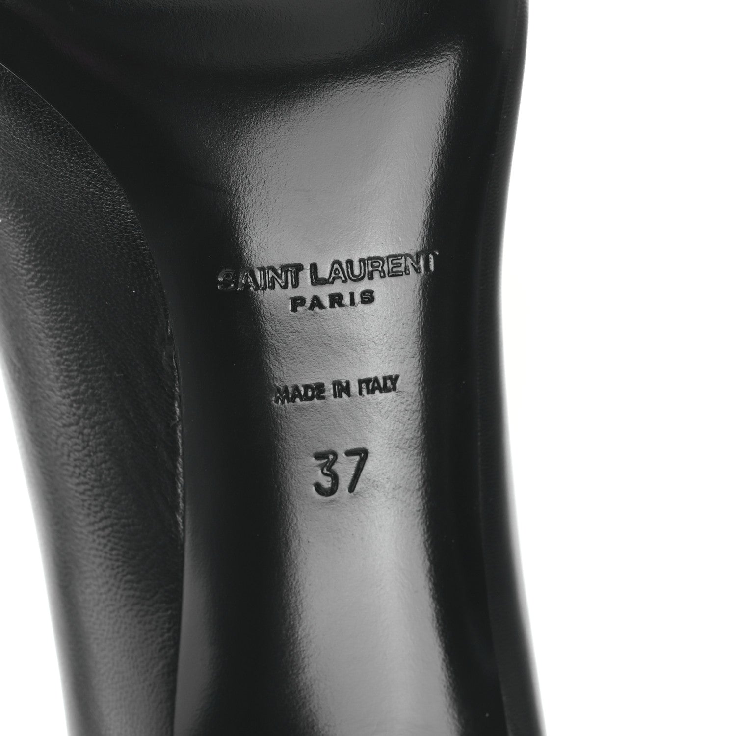 Saint Laurent Calfskin Anja 85 Pumps 37 Black 6 of 9