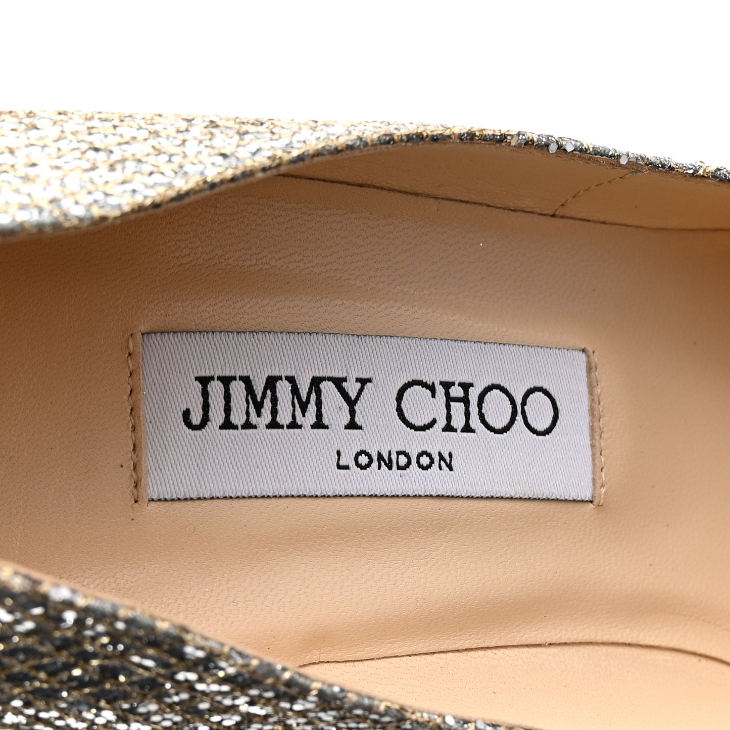 Lame Glitter Pointy Toe Romy 100 Pumps 39 Light Bronze