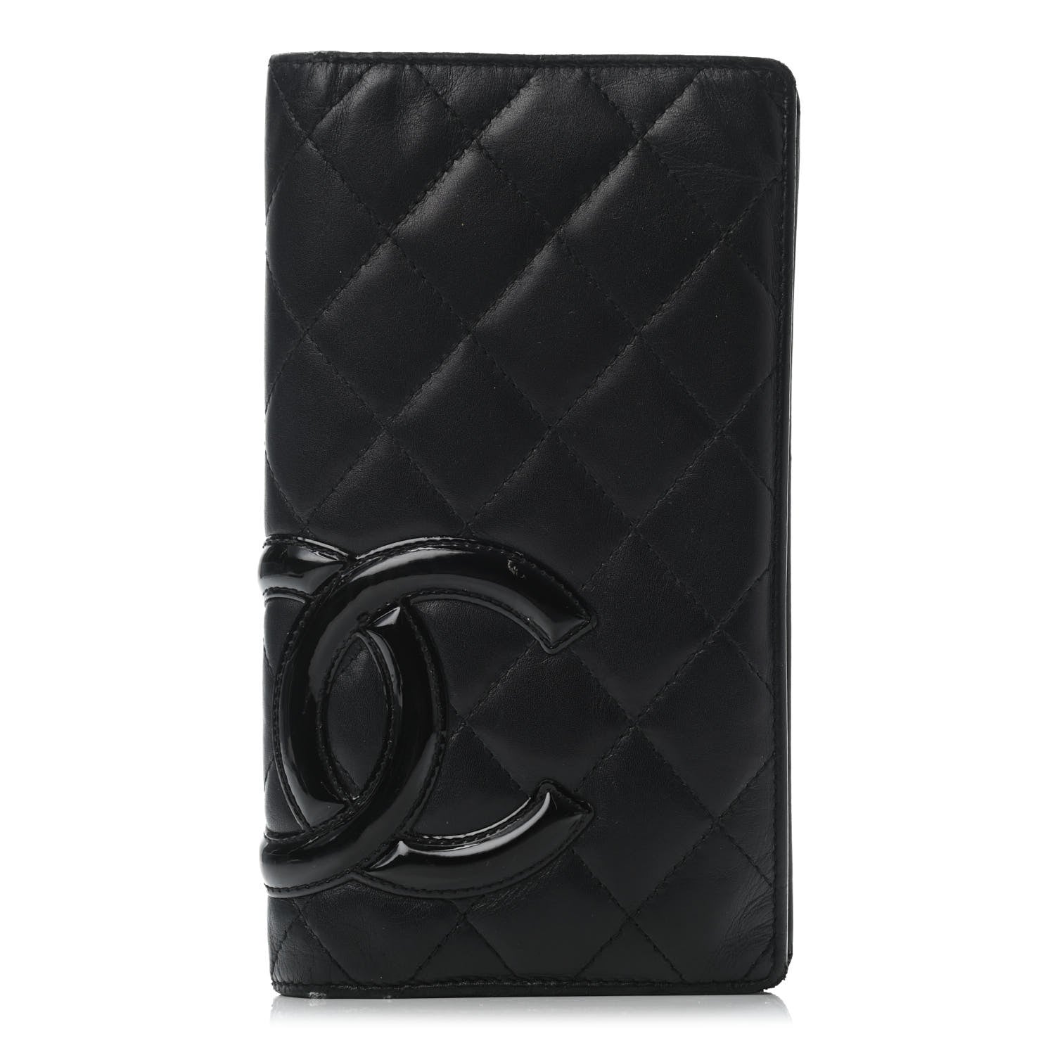 Chanel Calfskin Quilted Cambon Yen Wallet Black 1 of 6