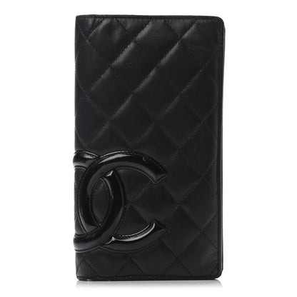 Chanel Calfskin Quilted Cambon Yen Wallet Black 1 of 6
