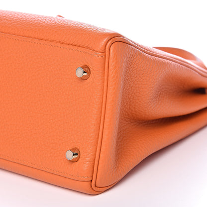Hermes Taurillon Clemence Kelly Retourne 32 Orange 33 of 33