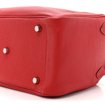 Hermes Taurillon Clemence Lindy 26 Rouge Casaque 7 of 11