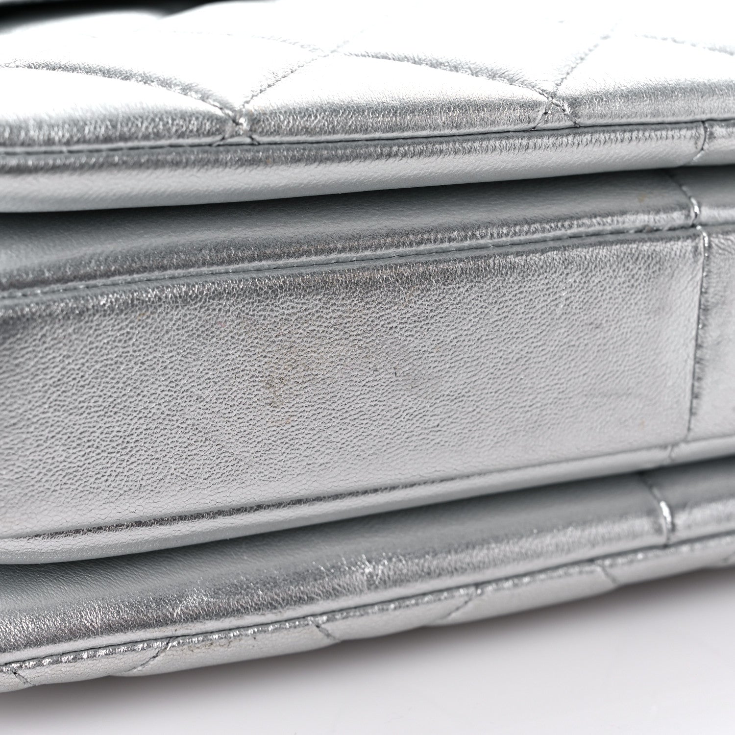 Chanel Metallic Lambskin Quilted Small Trendy CC Flap Dual Handle Bag Silver 10 of 14