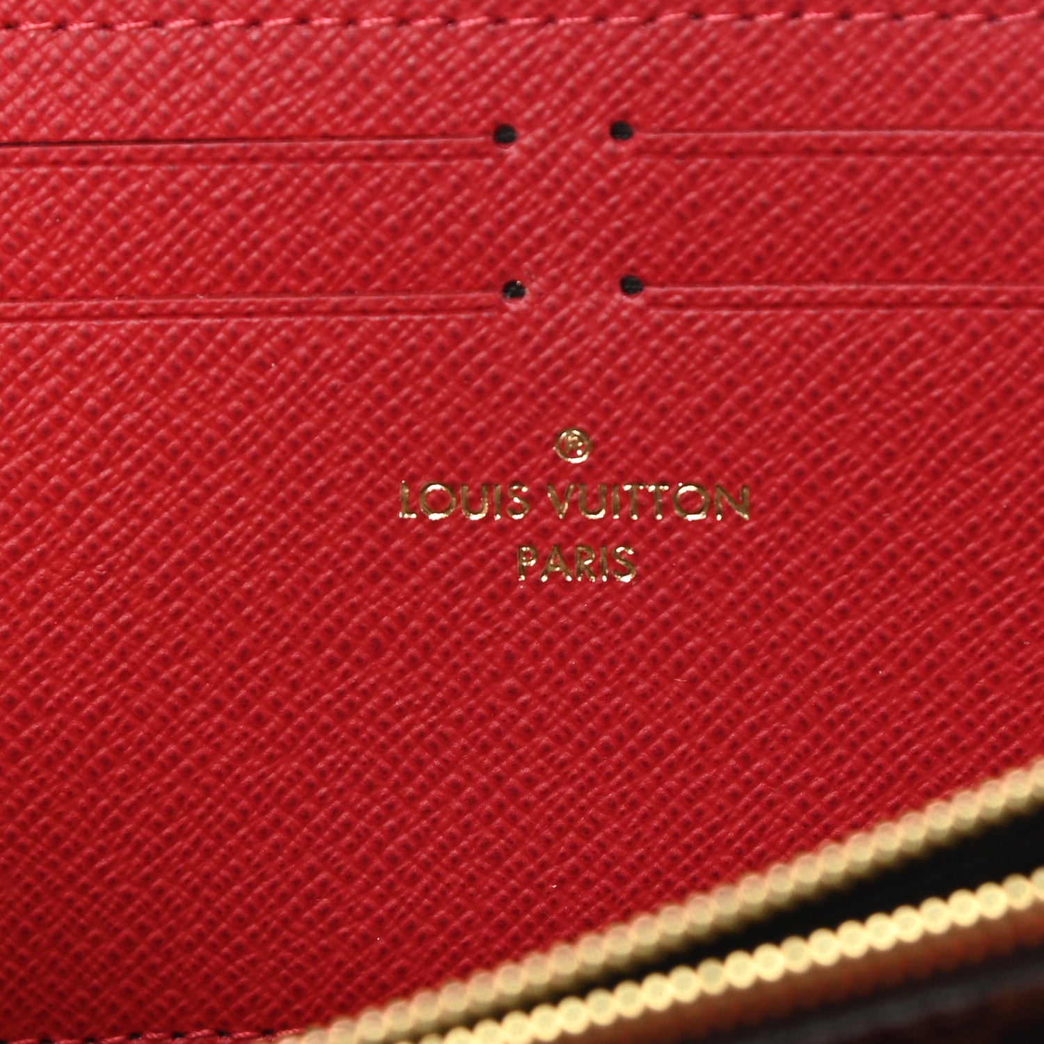 Louis Vuitton Damier Ebene Clemence Wallet Cherry 6 of 8