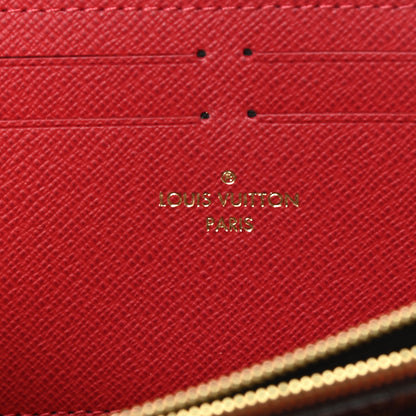 Louis Vuitton Damier Ebene Clemence Wallet Cherry 6 of 8
