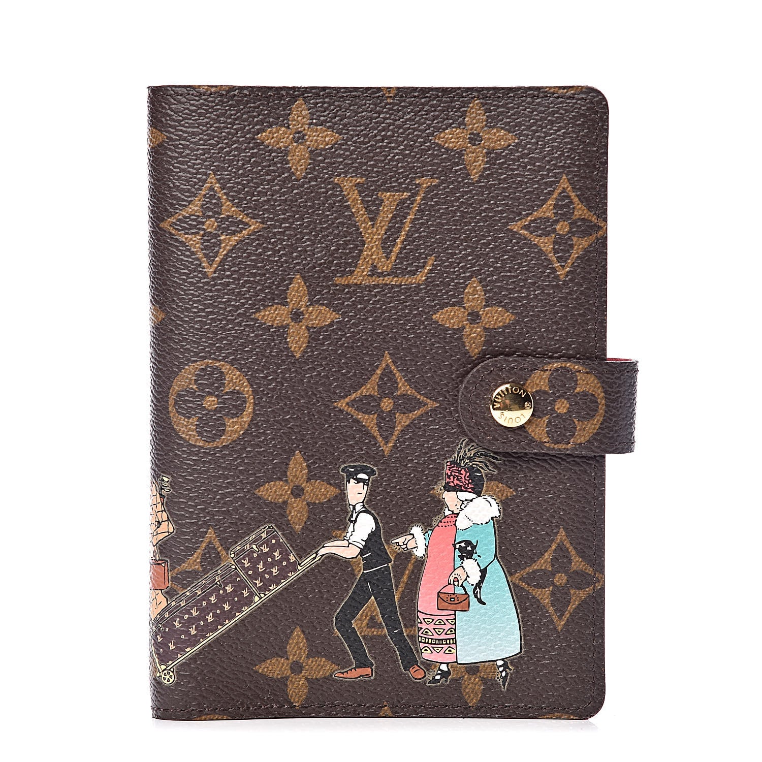Louis Vuitton Monogram Illustre Small Ring Agenda Rose 1 of 6