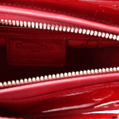 Christian Dior Patent Cannage Medium Lady Dior Red 6 of 10