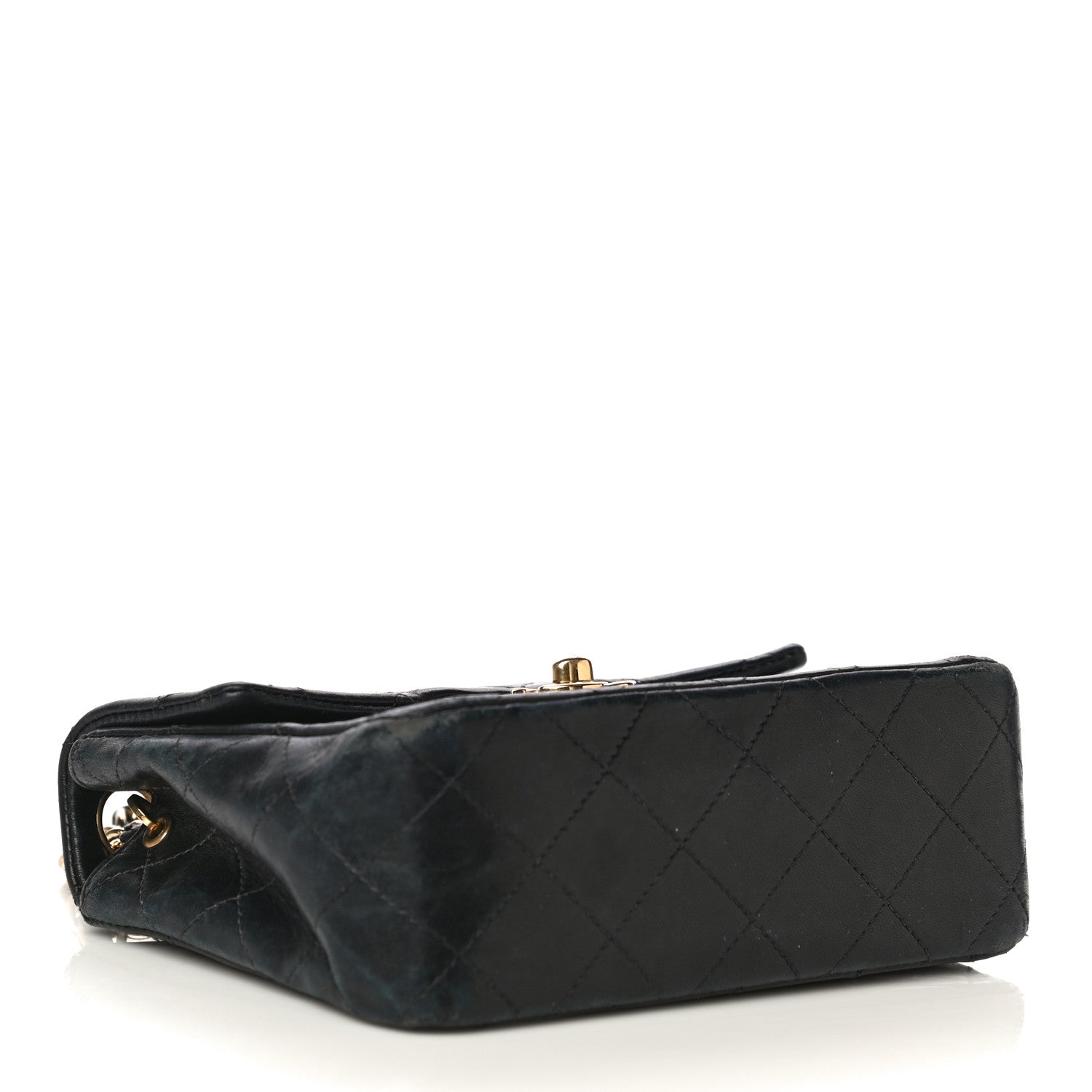 Chanel Lambskin Quilted Mini Square Flap Bag Black 4 of 35