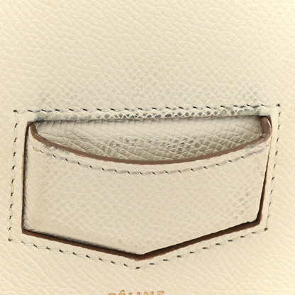 Celine Grained Calfskin Small Trotteur White 12 of 18