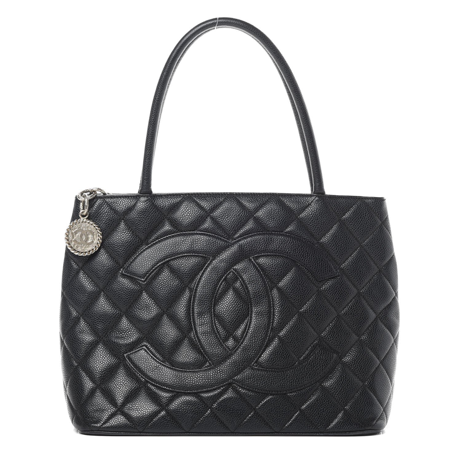 Chanel Caviar Quilted Medallion Tote Black 1 of 17