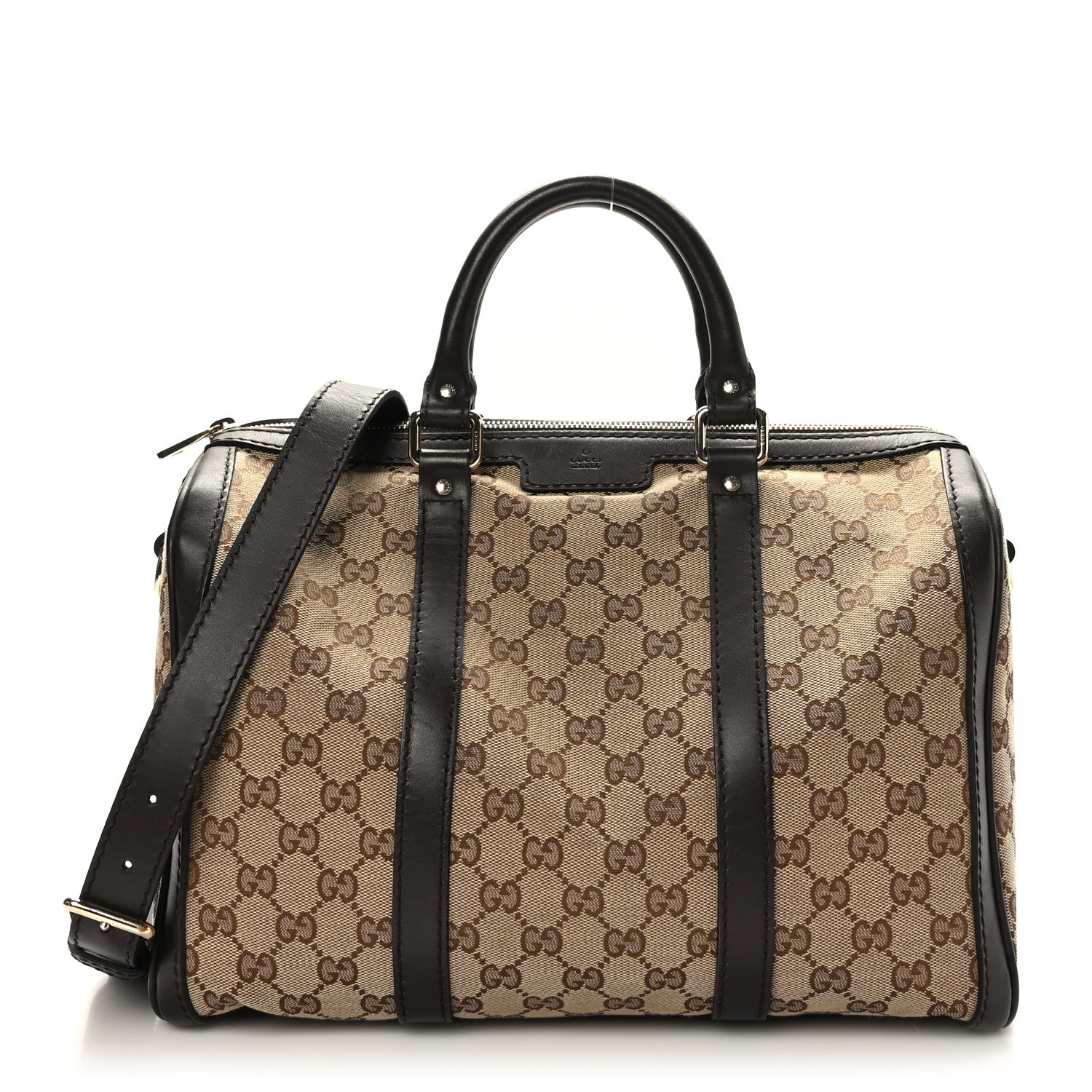 Gucci Monogram Medium Joy Boston Dark Brown 1 of 11