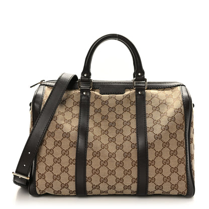 Gucci Monogram Medium Joy Boston Dark Brown 1 of 11