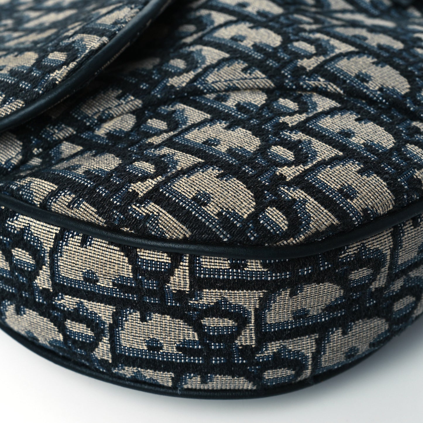 Oblique Mens Saddle Bag Blue