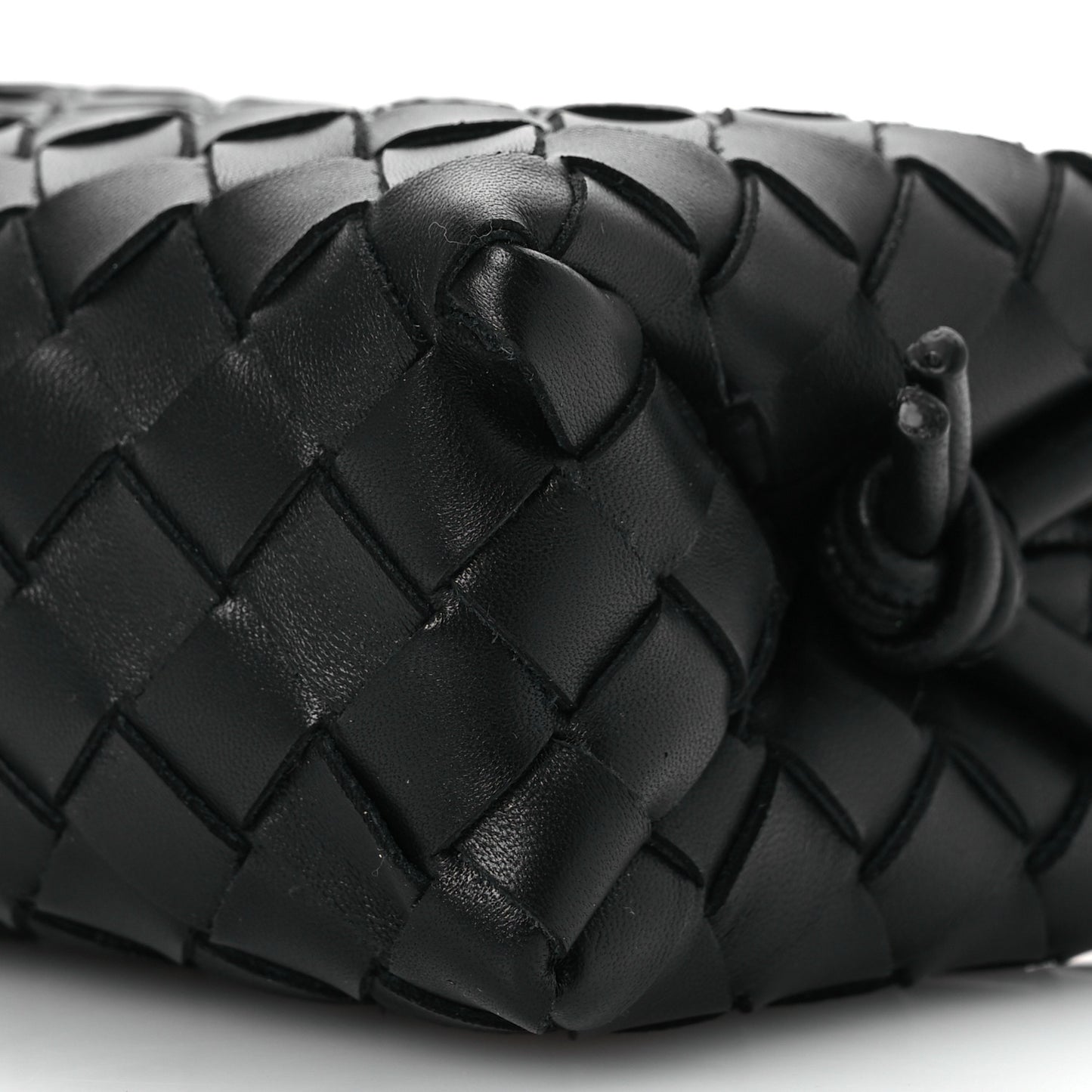 Nappa Intrecciato Mini Loop Camera Bag Black