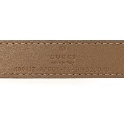 Gucci Calfskin Double G 20mm Belt 75 30 Porcelain Rose 4 of 5