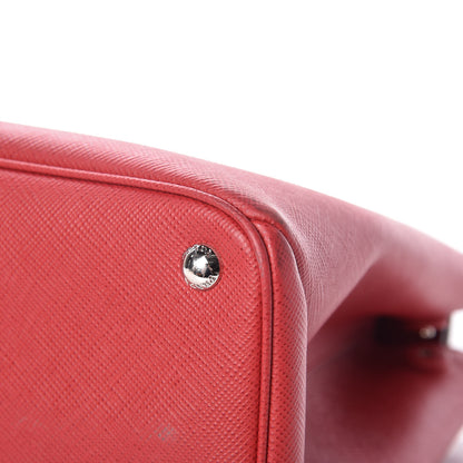 Prada Saffiano Cuir Twin Tote Fuoco 14 of 14
