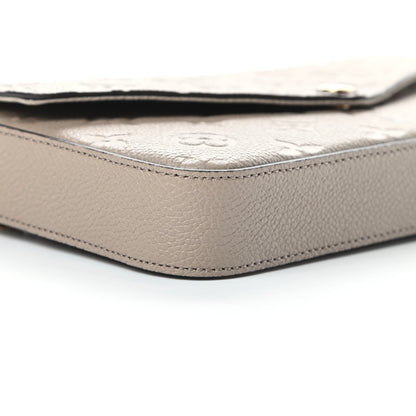 Louis Vuitton Empreinte Pochette Felicie Chain Wallet Tourterelle 10 of 11