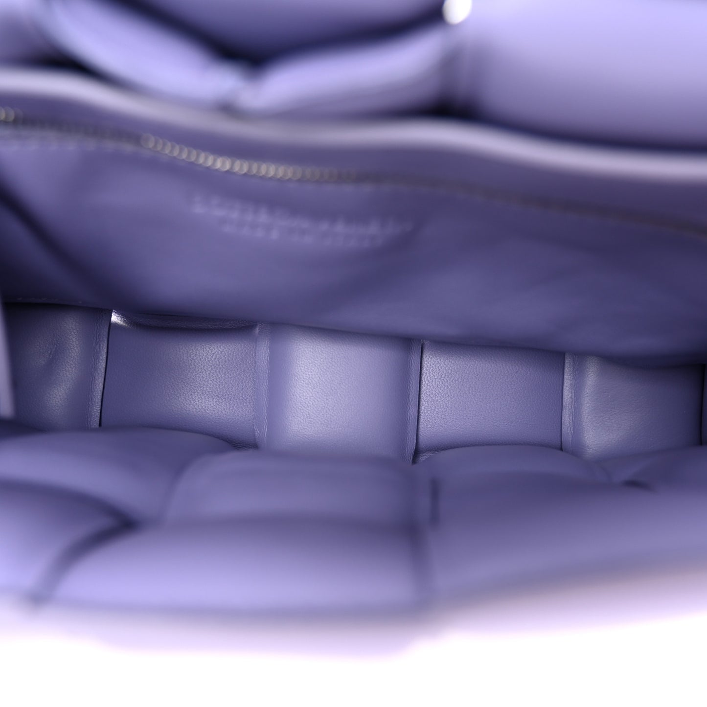 Nappa Maxi Intreccio Padded Cassette Crossbody Bag Lavender