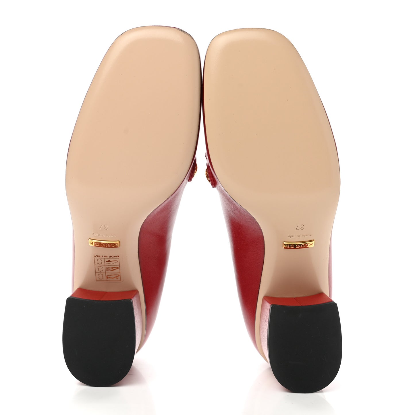 Malaga Kid Sylvie Web Chain Mid Heel Loafers 37 Hibiscus Red